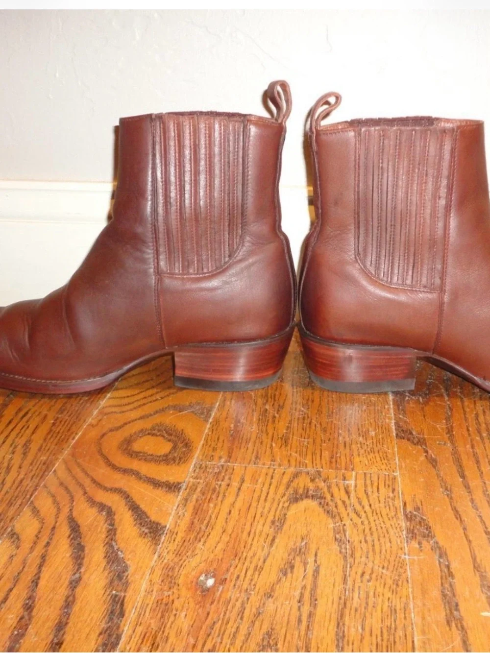 Tecovas Brown Leather Ankle Booties